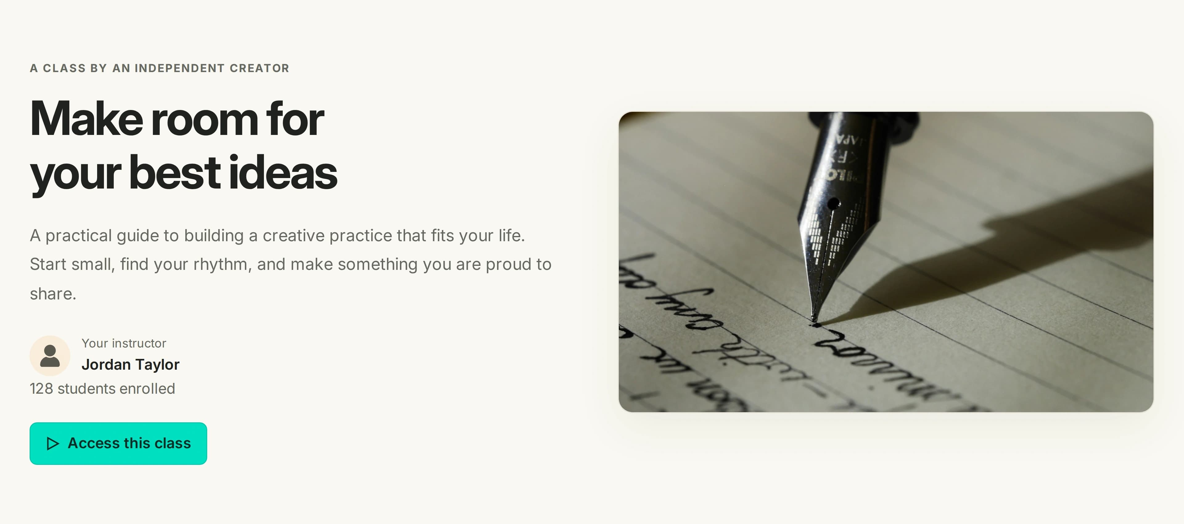 Custom Landing Page